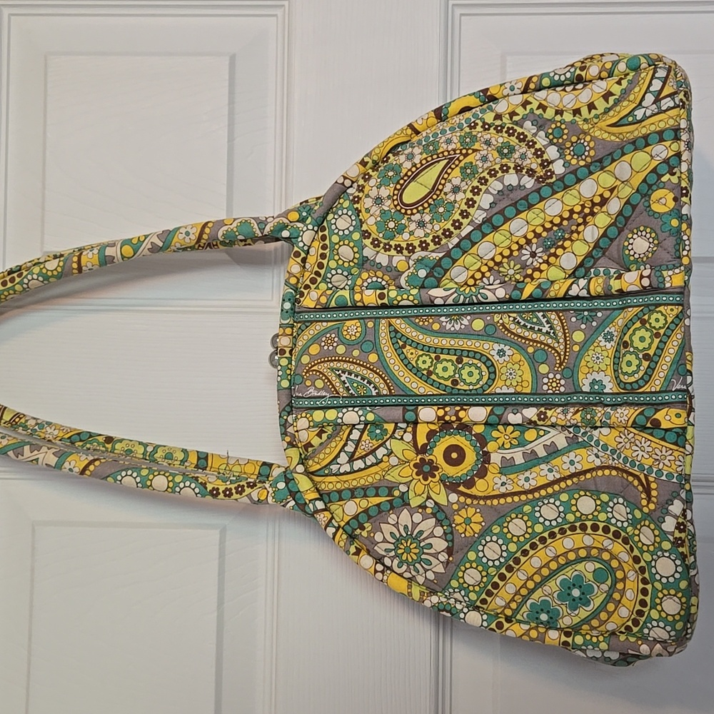 VERA BRADLEY Lemon Parfait Eloise Kiss Kick Framed Shoulder Bag